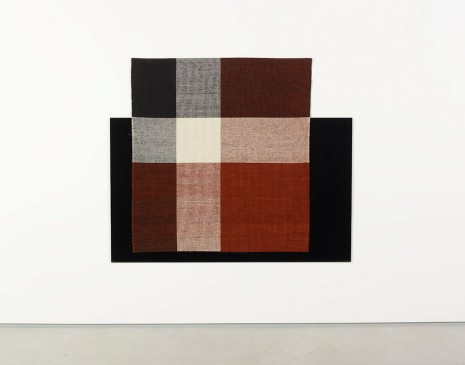 Andrea Zittel, ﻿﻿Parallel Planar Panel (black, maroon white, grey), 2014, Sadie Coles HQ