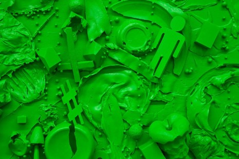 Tom Friedman, Toxic Green Luscious Green (detail), 2014, Luhring Augustine