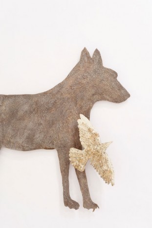 Kiki Smith, Wolf with Birds IV (detail), 2010, Galleria Continua