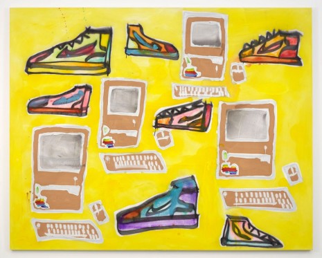 Katherine Bernhardt, Apple Computers and Sneakers, 2014, Modern Art