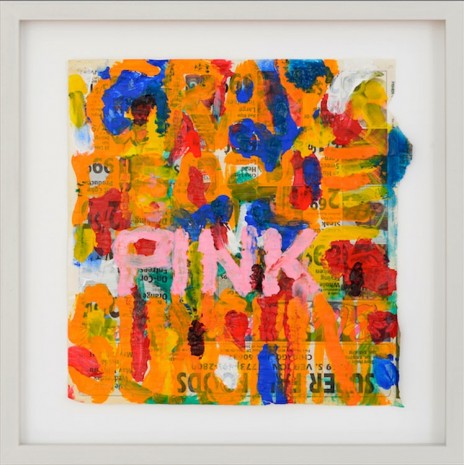 William Pope.L, Gray People Pink Sunshine, 2014, Galerie Catherine Bastide