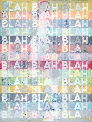 Mel Bochner, Blah, Blah, Blah, 2014, Simon Lee Gallery