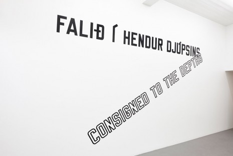Lawrence Weiner, CONSIGNED TO THE DEPTHS, 2014, i8 Gallery