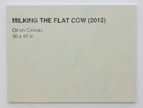 James Hoff, Milking the flat cow, 2012, Supportico Lopez