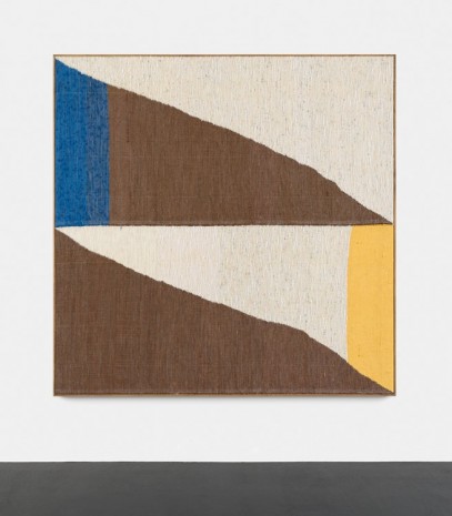 Brent Wadden, Medium Double Double (blue / yellow), 2014, Peres Projects