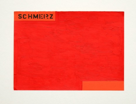 Mladen Stilinović, Schmerz / Pain (detail), 1990, galerie frank elbaz