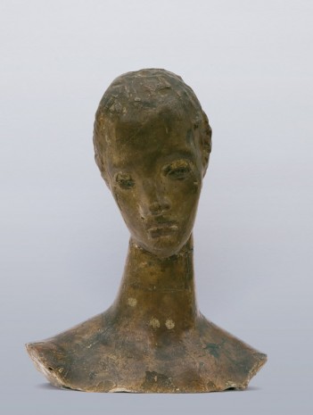 Wilhelm Lehmbruck, Mädchenkopf auf schlankem Hals, Kopf der großen Sinnenden (Girl’s head on slender neck, Large contemplative head), 1913/14, Aurel Scheibler