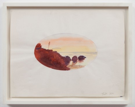 Paul Thek, Untitled (oval sunset), 1970, Alexander and Bonin