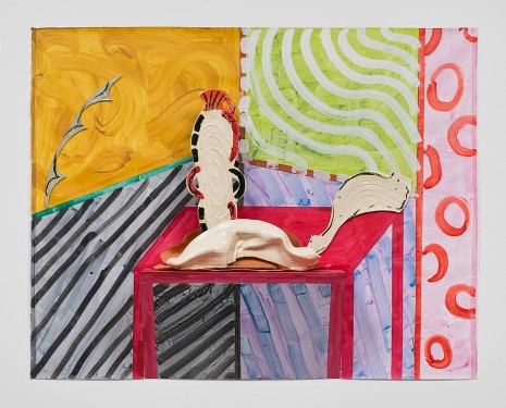 Betty Woodman, The Red Table, 2014, David Kordansky Gallery