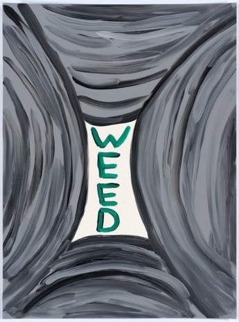 David Shrigley, Untitled (Weed), 2015, Anton Kern Gallery