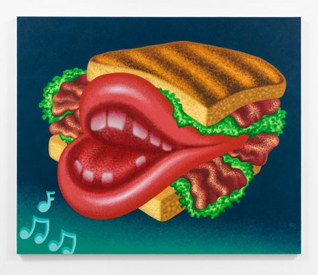 Peter Saul, Singing Sandwich, 2014, David Kordansky Gallery