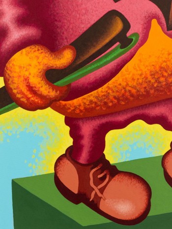 Peter Saul, Mozart Duck (detail)Mozart Duck (detail), 2014, David Kordansky Gallery
