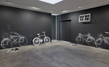 Robin Rhode, Chalk Bike, 2015, Lehmann Maupin