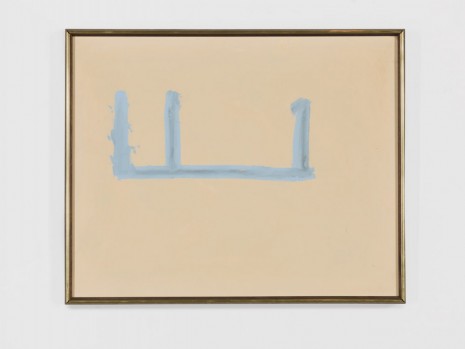 Robert Motherwell, Open No. 126: In Beige with Blue, 1970, Andrea Rosen Gallery