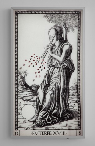 Francesco Vezzoli, METAMORFOSI: THE CRYING MUSES (AFTER MANTEGNA’S TAROT CARDS), 2015 (detail), Galleria Franco Noero