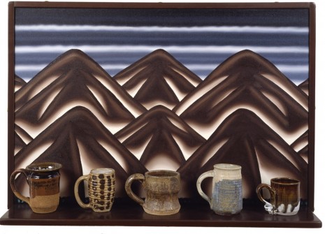 Roger Brown, Virtual Still Life #11: Mugs and Mountains,, 1995, Maccarone