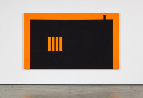 Peter Halley, Rectangular Prison with Smokestack, 1987, David Kordansky Gallery