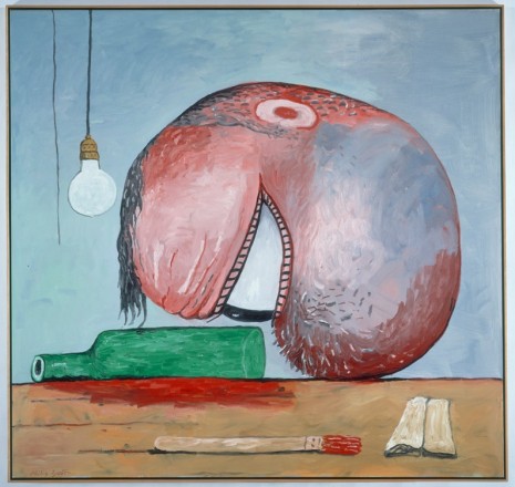 Philip Guston, Head and Bottle, 1975, Timothy Taylor