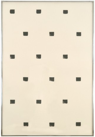 Niele Toroni, Imprints of paintbrush no, 50 at regular intervals of 30cm, 1989, Marian Goodman Gallery