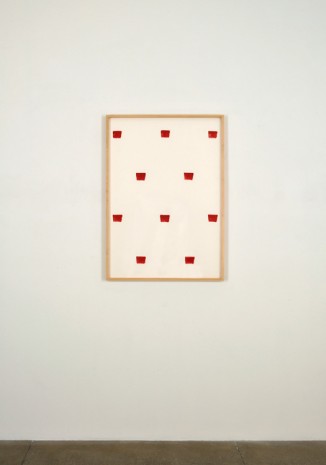 Niele Toroni, Imprints of paintbrush no. 50 repeated at regular intervals of 30 cm, 1991, Marian Goodman Gallery