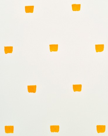 Niele Toroni, Imprints of paintbrush no. 50 repeated at regular intervals of 30 cm (detail), 2015, Marian Goodman Gallery