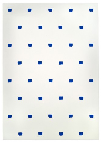 Niele Toroni, Imprints of paintbrush no. 50 repeated at regular intervals of 30 cm, 2015, Marian Goodman Gallery