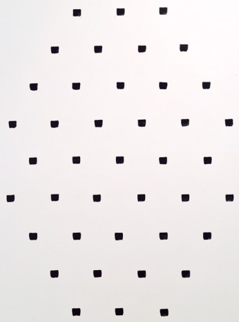 Niele Toroni, Imprints of paintbrush no. 50 repeated at regular intervals of 30 cm, 2015, Marian Goodman Gallery