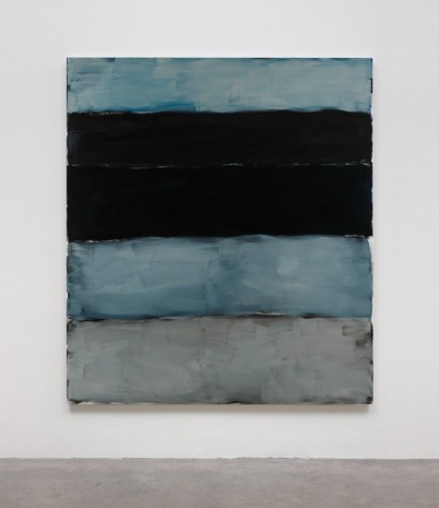 Sean Scully, Landline Black Blue, 2014, Kerlin Gallery
