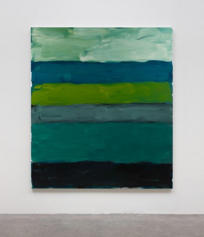 Sean Scully, Landline Green White, 2014, Kerlin Gallery