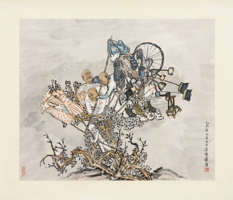 Yun-Fei Ji, The vendors and the wind, 2014, Zeno X Gallery