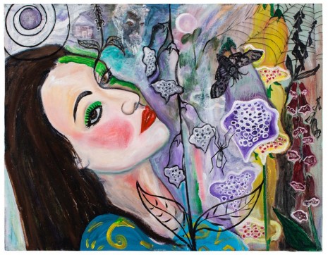David Harrison, Flowers of Evil, Foxglove Fairy Moonbathing, 2015, Victoria Miro