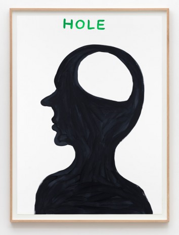 David Shrigley, Untitled (Hole head), 2015, Galleri Nicolai Wallner