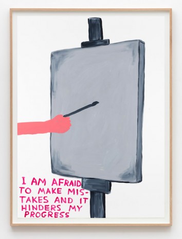David Shrigley, Untitled (I am afraid), 2015, Galleri Nicolai Wallner