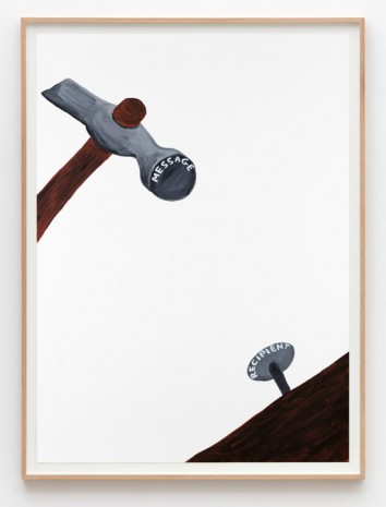 David Shrigley, Untitled (Message recipient), 2015, Galleri Nicolai Wallner