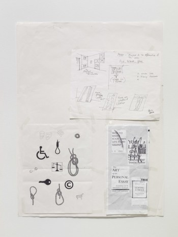 Seth Price, Working Drawings: Themes and Rooms, 2005, Galerie Chantal Crousel