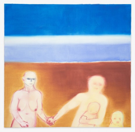 Miriam Cahn, das bedrückend schöne blau, 2015, Meyer Riegger