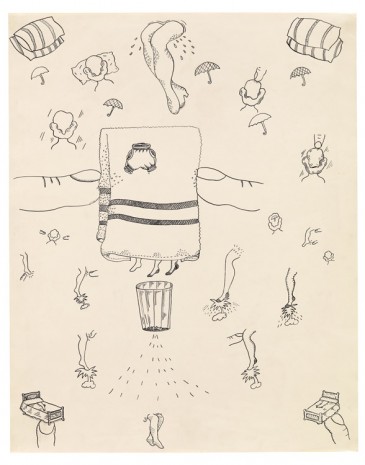 Suellen Rocca, Untitled (pillow, legs, towel), 1968 , Matthew Marks Gallery
