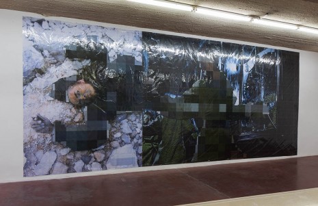 Thomas Hirschhorn, Pixel-Collage nº33, 2016, Dvir Gallery