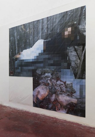 Thomas Hirschhorn, Pixel-Collage nº34, 2016, Dvir Gallery